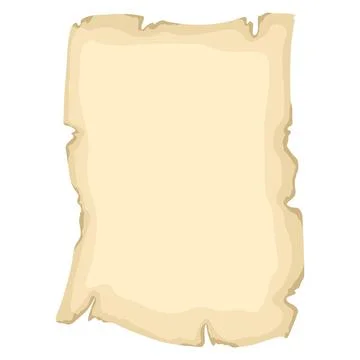 Scroll papyrus or antique paper. Textured empty manuscript. Stock Illustration