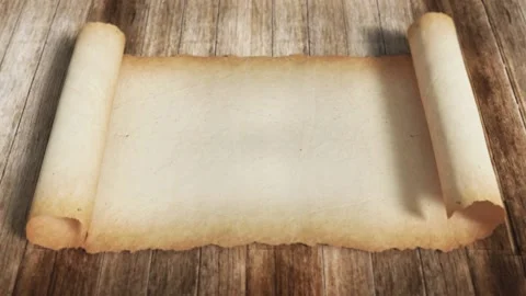 Scroll Parchment 015 Stock Footage 234613905