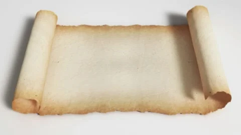 Scroll Parchment 017 Stock Footage 234613938