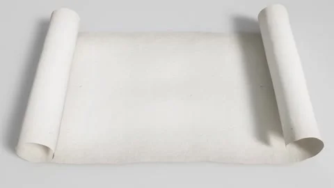 Scroll Parchment 021 Stock Footage 234614356