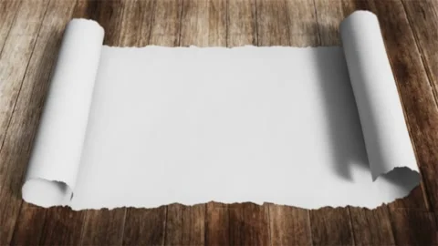 Scroll Parchment 07 Stock Footage 234613422