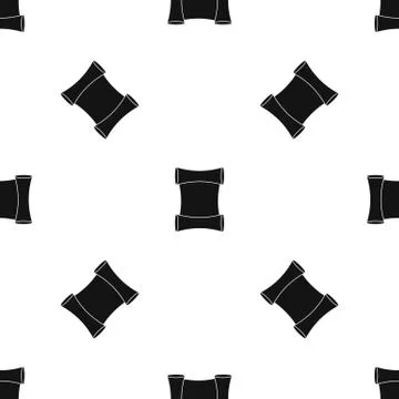 Scroll pattern seamless black Stock Illustration
