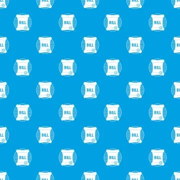 Scroll pattern seamless blue Stock Illustration