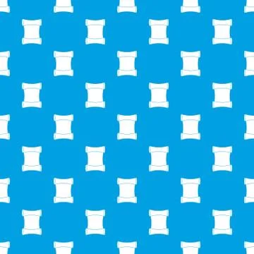 Scroll pattern seamless blue Illustrazione stock