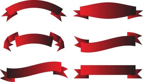 Scroll red A collection of red scrolls on a white background Copyright: xZ... Stockfoto's