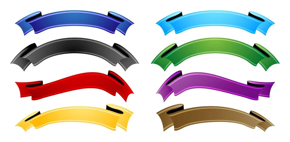 Scroll ribbon Stock Illustration