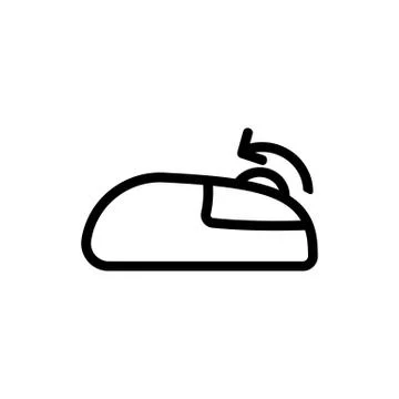 Scroll the screen icon vector. Isolated contour symbol illustration Stock Illustration