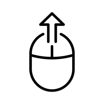 Scroll the screen icon vector. Isolated contour symbol illustration イラスト素材