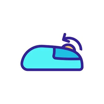 Scroll the screen icon vector. Isolated contour symbol illustration Stock Illustration