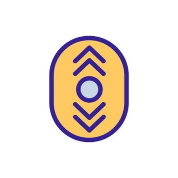 Scroll the screen icon vector. Isolated contour symbol illustration 스톡 일러스트
