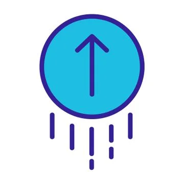 Scroll the screen icon vector. Isolated contour symbol illustration Stock Illustration