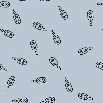 Scroll symbol line seamless pattern Illustrazione stock