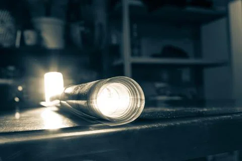A scroll of transparent plastic, mystically lit from the inside Stock Photos
