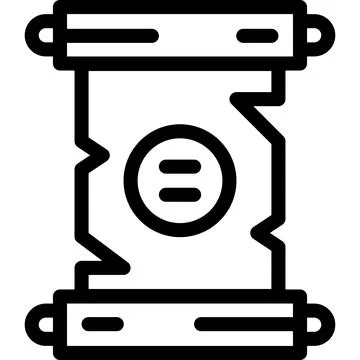 Scroll Vector Icon Design Illustration Stock Illustration