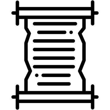 Scroll Vector Icon Design Illustration Illustrazione stock