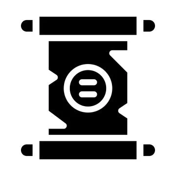 Scroll Vector Icon Design Illustration Stock Illustration