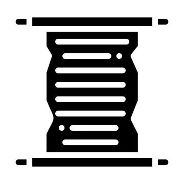 Scroll Vector Icon Design Illustration Illustrazione stock