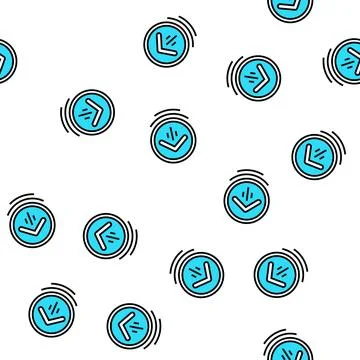 Up scroll vector seamless pattern Stock Illustration