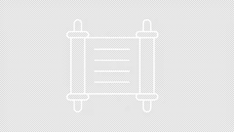 Scroll white line animation 스톡 동영상 312204155