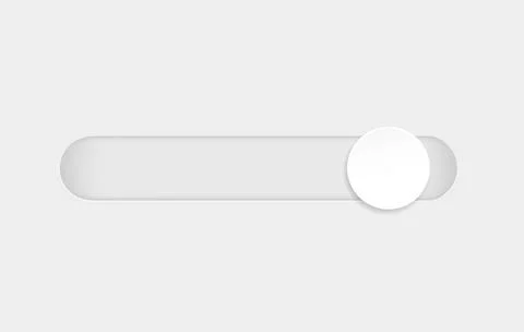 Scrollbar element button. Navigation element. Frontend control on white. Vector Illustrazione stock