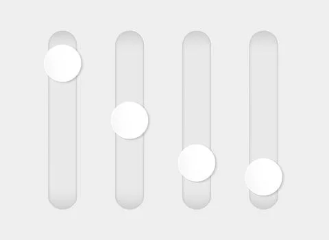 Scrollbar element button. Navigation element. Frontend control on white. Vector Stock Illustration