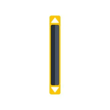 Scrollbar icon for web navigation and user interface design Illustrazione stock