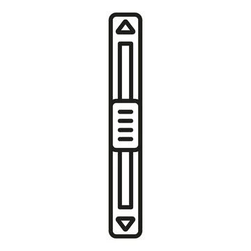 Scrollbar user interface element for navigating content Stock Illustration