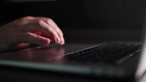 Scrolling and clicking on laptop mouse. Stock Footage 336548277