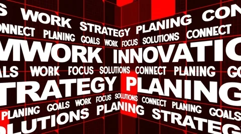 Scrolling business oriented words Stock Footage 58889444