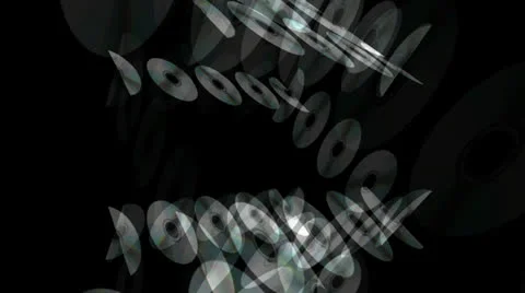 Scrolling CDs DVDs Motion Mapping Stock Footage 24711653