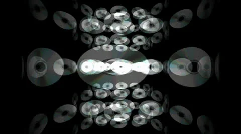 Scrolling CDs DVDs Motion Mapping Stock Footage 24711670