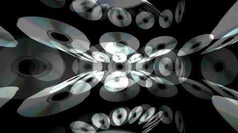Scrolling CDs DVDs Motion Mapping Stockbeeldmateriaal 24711702