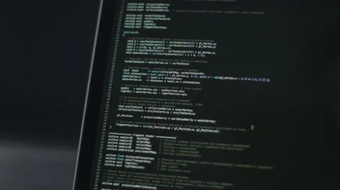 Scrolling computer code and text Stock Footage 62769090