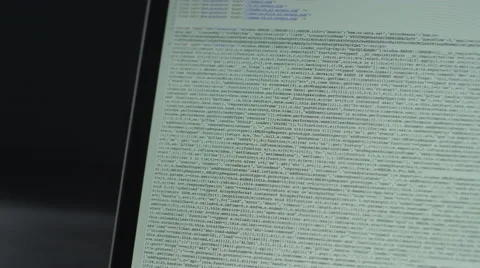 Scrolling computer code and text Video stock 62769328