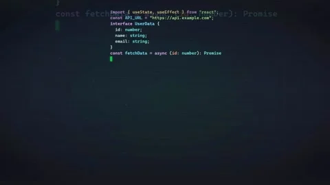 Scrolling Computer Code on Dark Screen for Software Development and Programming Stock Footage 336775339
