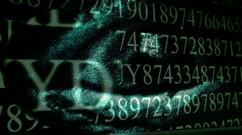  Scrolling computer data 2 Stock Footage 632467