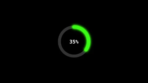Scrolling digital percentage data animation on dark screen Stock Footage 325854201