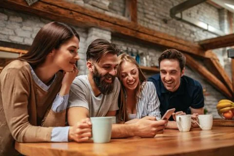 Scrolling down memory lane Foto stock