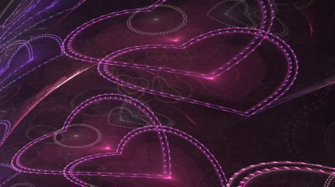 Scrolling floating hearts Stock Footage 307043