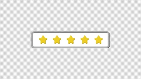 Scrolling fruit machine five-star satisfaction rating animation Stock Footage 285154577