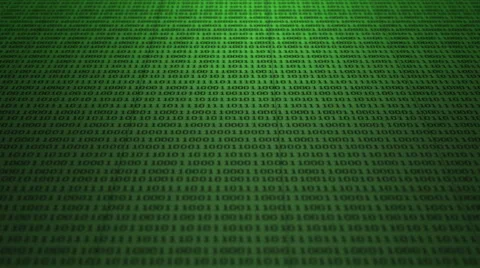Scrolling green binary code Stock Footage 43166752