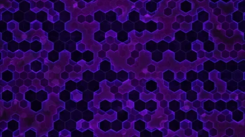 Scrolling Hexagon Background Animation - Loop Violet Stock Footage 51385449