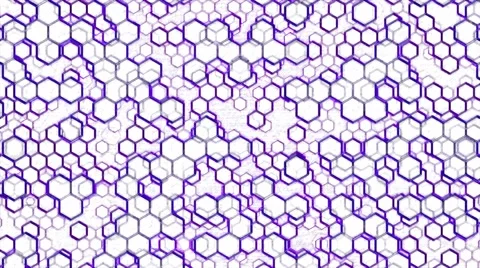 Scrolling Hexagon Background Animation - Loop Purple Stock Footage 58313014