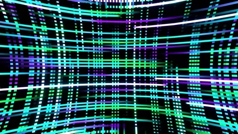 Scrolling Light Trails Grid Tunnel Stock Footage 334963453