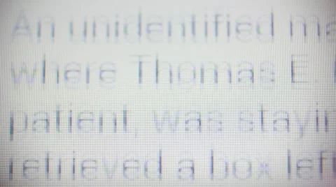 Scrolling news articles on screen Vidéo 53277850