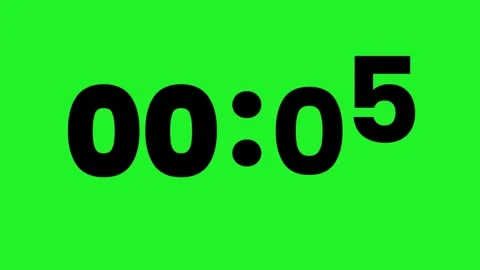Scrolling numbers 10 seconds countdown timer animation Stock Footage 328276226