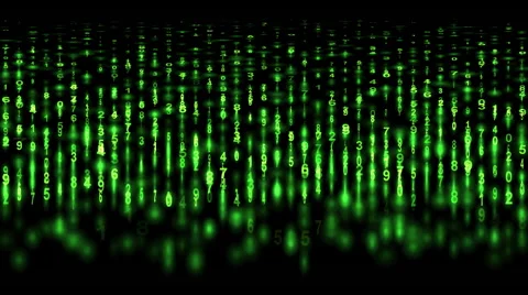 Scrolling numbers - matrix style animation Vídeo Stock 42412770