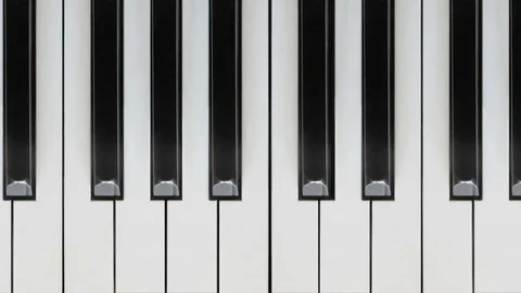 Scrolling Piano Keys Loop 4k 库存影片 72756206