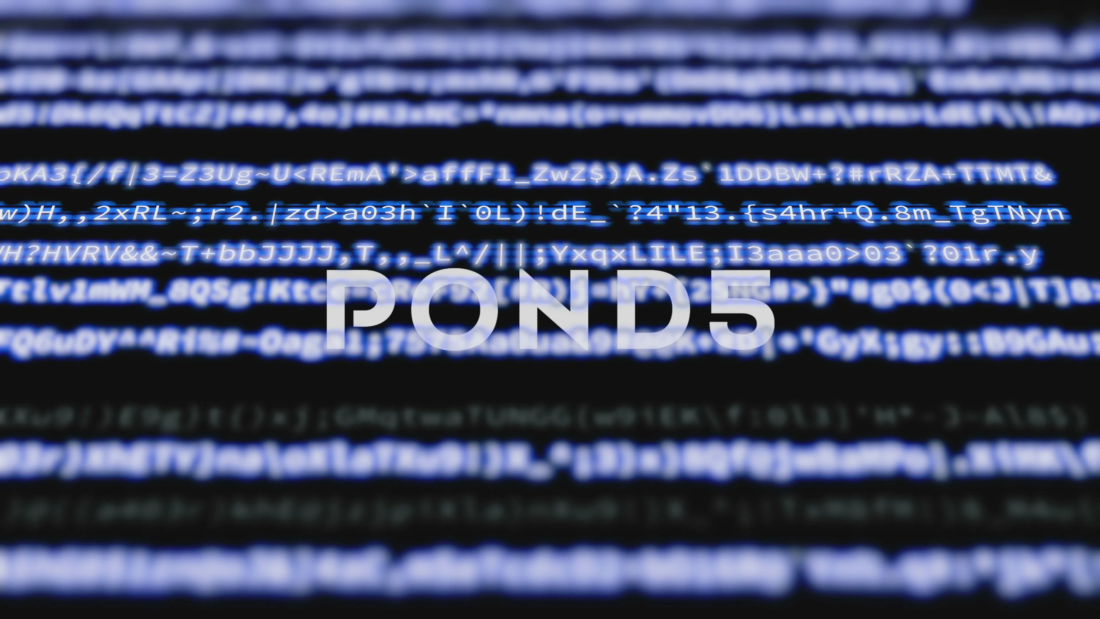 Scrolling screen display - Data Stream 1... | Stock Video | Pond5