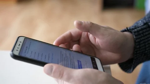 Scrolling smartphone screen Stock Footage 124609252